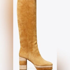 Tory Burch Tan Heeled Boots